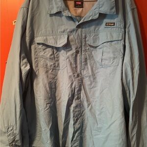 Wrangler Men's Light Blue Shirt Jacket